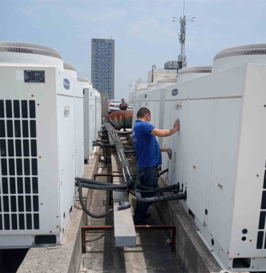 汇川中央空调制热和不制冷系统维修方法